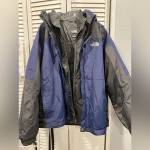 The North Face Men’s Large HyVent Outer shell + liner jacket